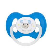 Canpol babies smoczek uspokajający kauczuk 0-6m okrągły BUNNY&COMPANY niebieski