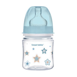 Canpol babies butelka szeroka antykolkowa 120ml PP EasyStart NEWBORN BABY niebieska