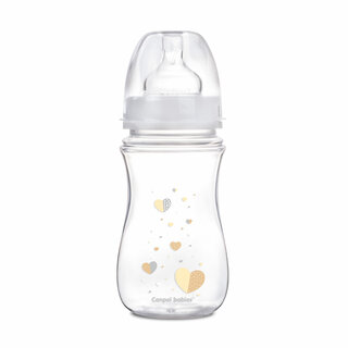 Canpol babies Antikoliková fľaša so širokým hrdlom EasyStart 240 ml PP NEWBORN BABY béžová