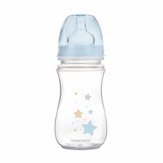 Canpol babies Easystart Антиколікова пляшка з широким горлом 240мл PP NEWBORN BABY блакитна