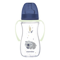 Canpol babies butelka szeroka antykolkowa ze świecącymi uchwytami PP EasyStart 300ml Sleepy Koala 