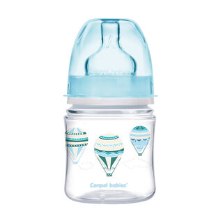 Антиколиковая бутылочка с широким горлышком Canpol babies EasyStart IN THE CLOUDS 120мл синий