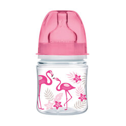 Canpol babies Antikoliková fľaša so širokým hrdlom EasyStart 120 ml PP JUNGLE koralovočervená