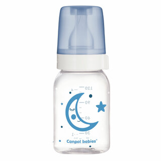 Cтеклянная бутылочка с узким горлышком Canpol babies NIGHT DREAMS 120мл 