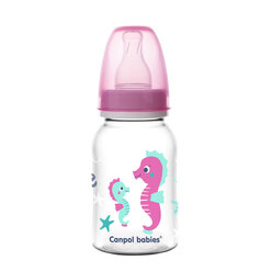 Butelka wąska Canpol babies 120 ml LOVE & SEA różowa