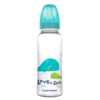 Бутылочка с узким горлышком Canpol babies LOVE & SEA 250 мл