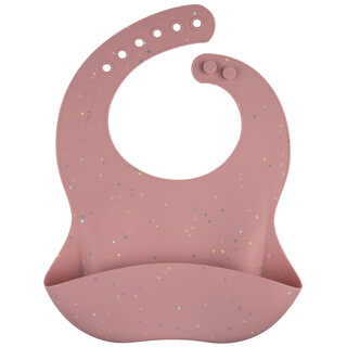 Canpol babies Silicone Bib with a Pocket DOTS