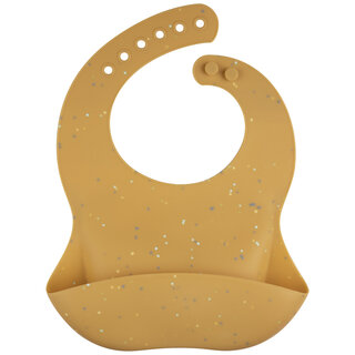 Canpol babies Silicone Bib with a Pocket DOTS