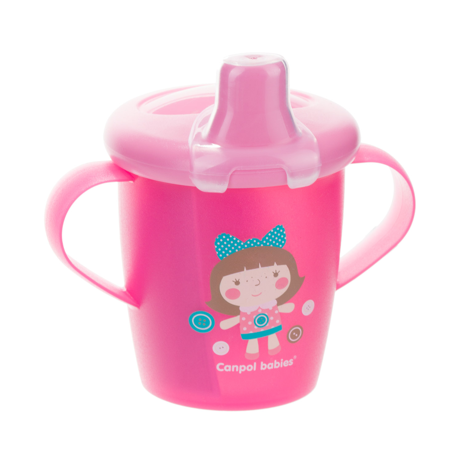 Canpol babies Non-spill Cup Firm 250ml TOYS pink