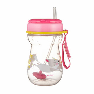Canpol babies Sport Cup with Flip-top Weighted Straw 350ml CAT