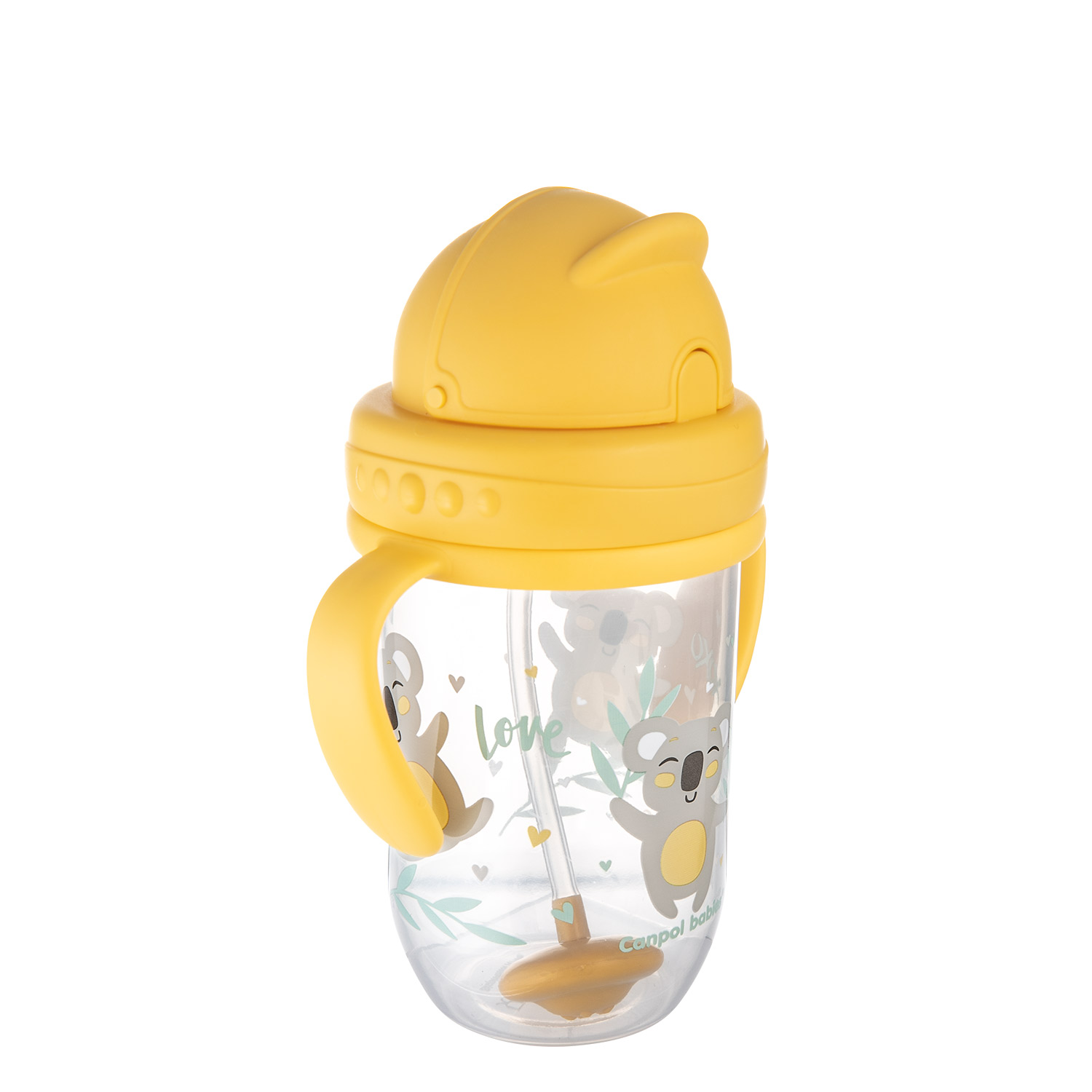 Canpol babies non-spill cup with weighted straw 270ml BONJOUR PARIS