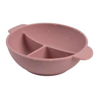 Canpol babies Silicone Bowl with 3 Compartments and Suction 360ml DOTS