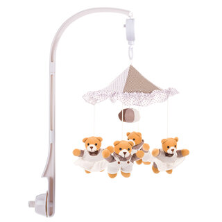 Canpol babies Soft Musical Mobile TEDDY BEARS WITH CANOPY