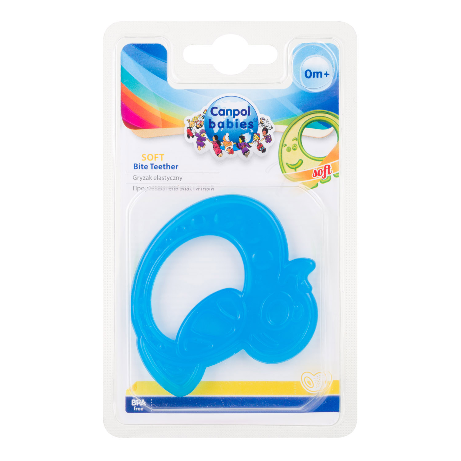light Canpol Silicone teether Horse & Raspberry 0m