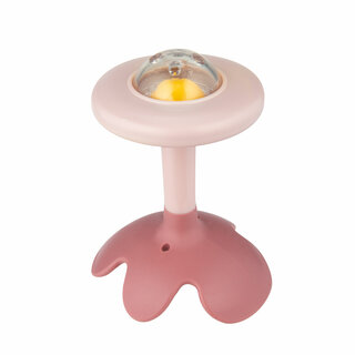 Canpol babies senzorické chrastítko s kousátkem - růžové