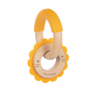 Canpol babies Wooden-Silicone Teether LION