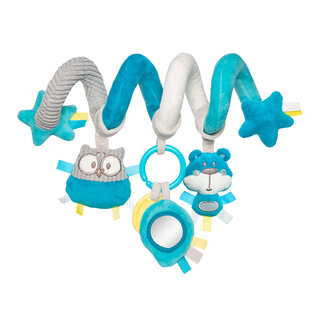 Canpol babies Interactive Spiral to the Crib/Pram PASTEL FRIENDS turquoise