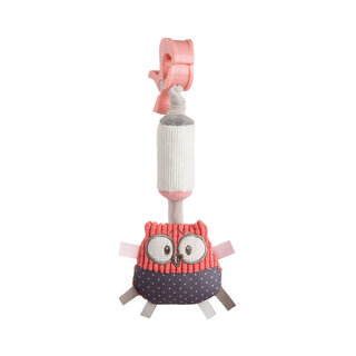 Canpol babies Soft Toy with Bell PASTEL FRIENDS coral