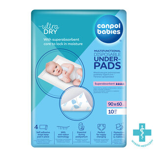 Canpol babies Multifunkčné hygienické podložky lepiace 90x60cm 10ks