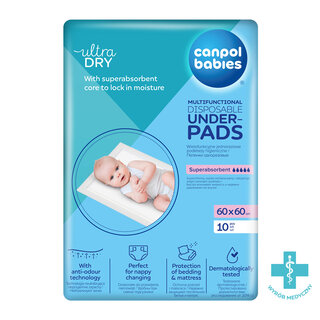 Canpol babies Multifunkčné hygienické podložky 60x60 cm 10 ks