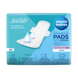 Canpol babies Discreet Postpartum Pads With Wings Day
