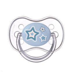 Canpol babies Dudlík 0-6m silikonový symetrický NEWBORN BABY modrý