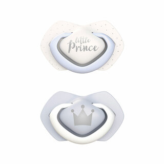 Canpol babies Silicone Soother Light touch 6-18m Symmetrical ROYAL BABY 2 pcs