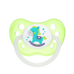 Canpol babies Silikónový cumlík s ortodontickou špičkou 0-6m TOYS zelený