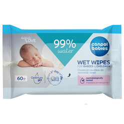 Canpol babies Wet Wipes for Babies & Children 99% water, 60 pcs