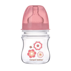 Canpol babies Antikoliková fľaša so širokým hrdlom EasyStart 120 ml PP NEWBORN BABY ružová