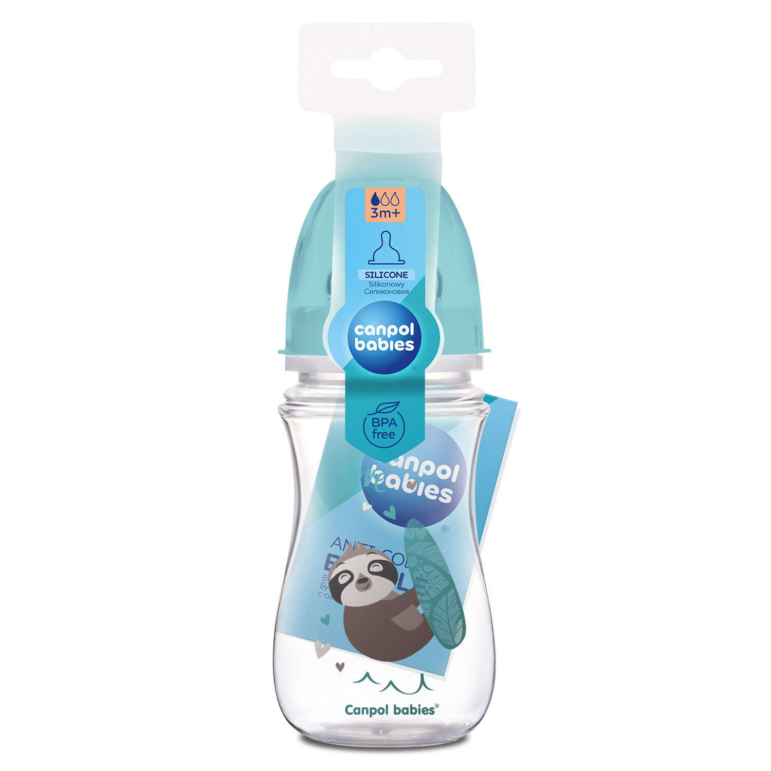 Blue baby bottle SL 【美品】 Canpol babies Easystart Anti-colic Wide Neck Bottle 240ml PP