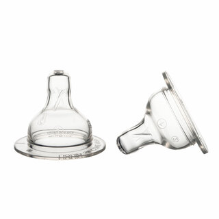 Соска силиконовая, переменный поток, для бутылочек с широким горлышком Canpol babies EasyStart 2 шт.