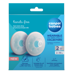 Canpol babies Wearable In-Bra Milk Collectors, 2 pcs