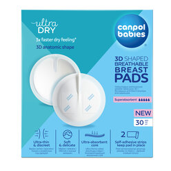 Canpol babies 3D Shaped Breathable Disposable Breast Pads 30 pcs