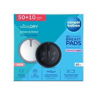 Canpol babies 3D-s Csúszásgátlós eldobható melltartóbetét 60 db fekete