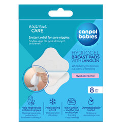 Canpol babies Hydrogel Soothing Breast Pads with Lanolin 8 pcs