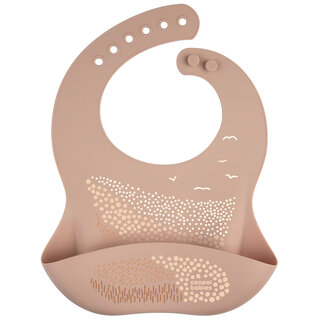 Canpol babies Silicone Bib with a Pocket MOUNTAINS