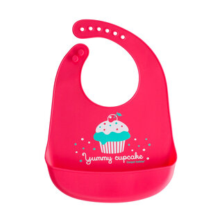 Нагрудник силиконовый с карманом Canpol babies CUPCAKE