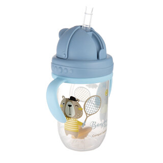 Canpol babies Cană anti-vărsare cu pai cu greutate la capăt 270 ml BONJOUR PARIS
