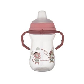 Canpol babies Кружка тренувальна з силіконовим носиком FirstCup 250 мл BONJOUR PARIS