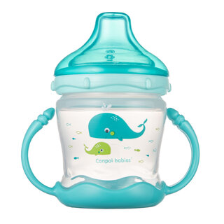 Поильник с силиконовым носиком Canpol babies LOVE&SEA 180мл голубой
