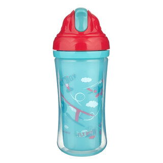 Спортивный поильник с силиконовой трубочкой Canpol babies PLANES 260 мл