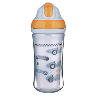 Спортивный поильник с силиконовой трубочкой Canpol babies CARS 260 мл
