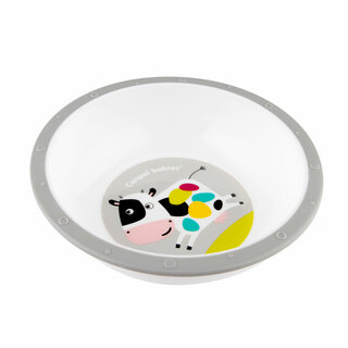 Миска пластиковая с антискользящим дном Canpol babies Little COW, 270 мл 