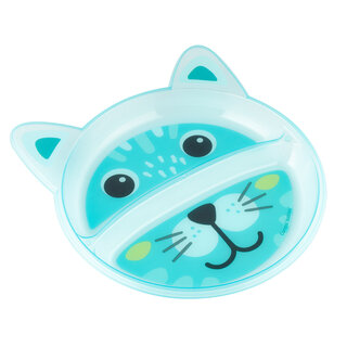 Пластиковая тарелка с разделителями Canpol babies HAPPY FACES