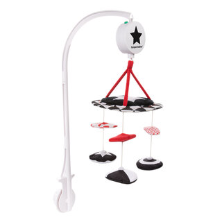 Canpol babies Carusel muzical contrastant din pluș SENSORY TOYS