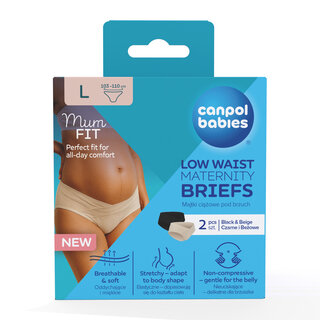 Canpol babies Low waist maternity briefs MumFIT size L 2 pcs