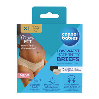 Canpol babies Low waist maternity briefs MumFIT size XL 2 pcs