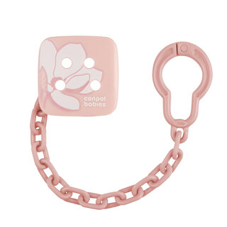 Canpol babies Soother Holder GOLD pink