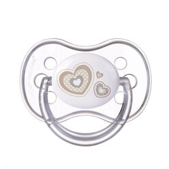 Canpol babies Dudlík 0-6m silikonový symetrický NEWBORN BABY béžový